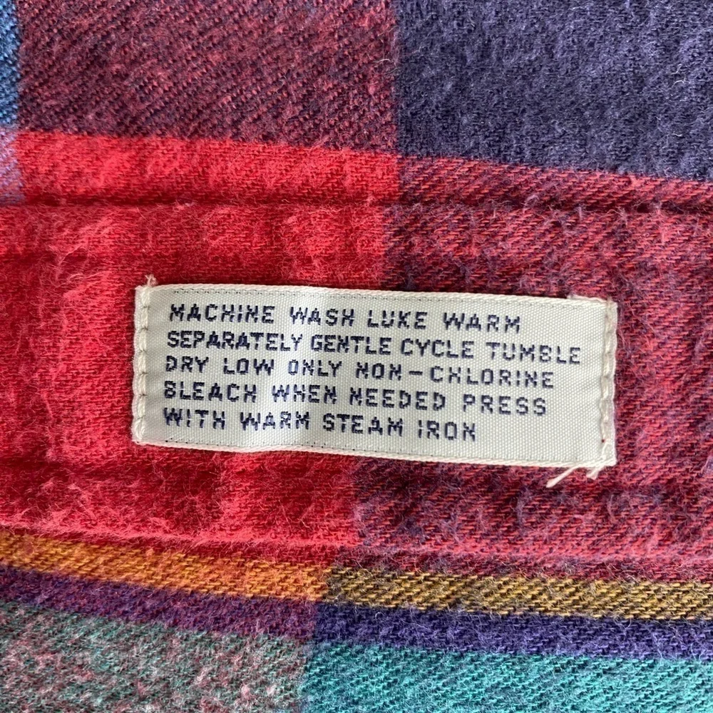 Peterborough Row rare vintage flannel size Large